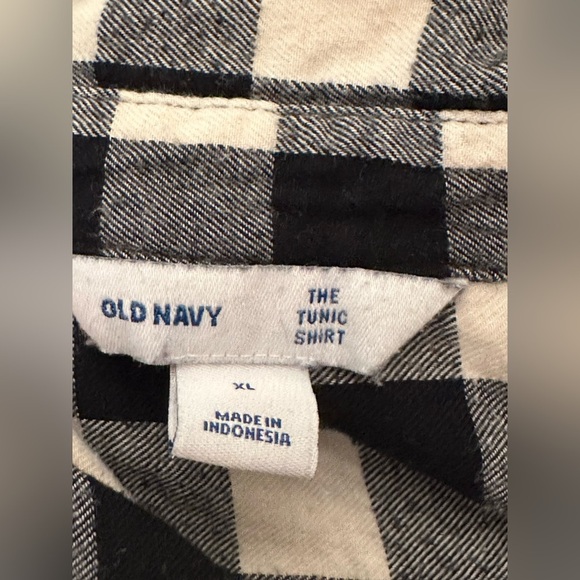 Old Navy Women’s Tunic Button Down Long Sleeve Plaid Shirt Size XL - Picture 6 of 11